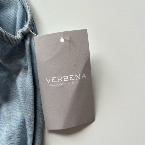 NWT Audrey 3+1 Blue Jumpsuit with Plunging V-Neckline - Picture 3 of 7